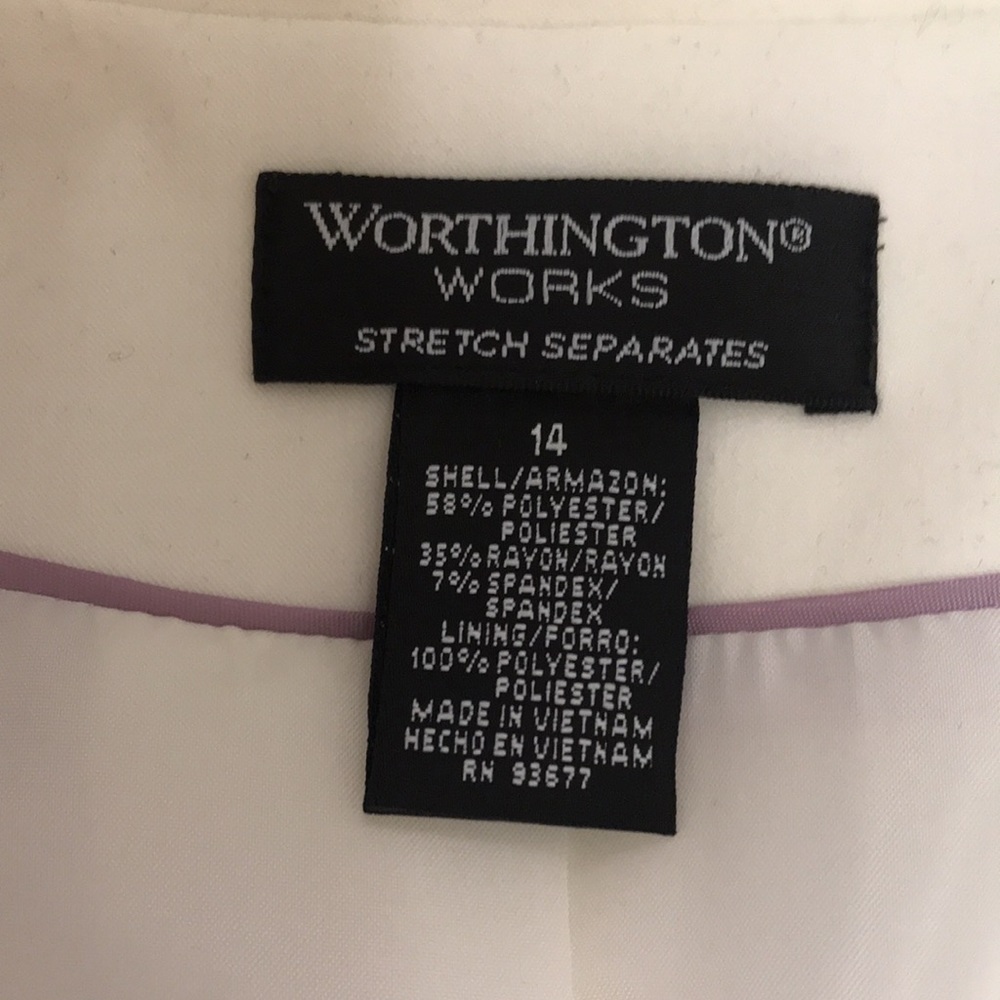 NWOT Worthington Works Blazer. Size 14 - Picture 8 of 11